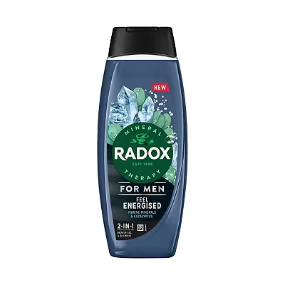 Image of Radox Men Feel Energised 2 in 1 Shower Gel &amp; Shampoo 450ml