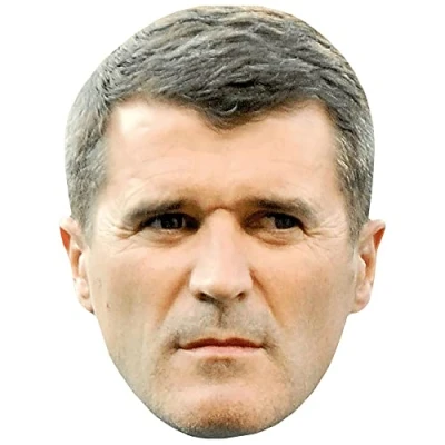 Image of Roy Keane (Serious) Celebrity Mask, Flat Card Face, Fancy Dress Mask