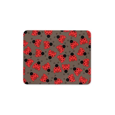 Image of Destination Vinyl ltd Pretty Ladybird Mouse Mat Pad Ladybug Insect Girls PC Computer #8508