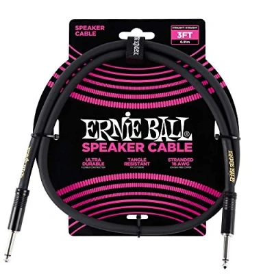 Image of Ernie Ball 3 ft Straight/Straight Speaker Cable
