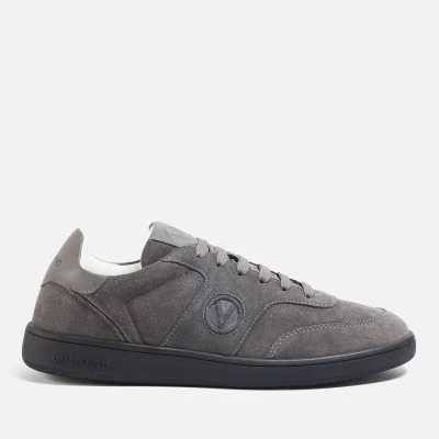 Image of Valentino Men&#039;s Margot Suede Low Top Trainers Grey UK 9