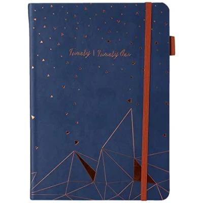 Image of Collins Cosmos A5 Week to View 2020 2021 Diary Copper