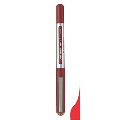 Image of uni ball EYE UB 150 RED [Pack of 3] MICRO 0.5mm TIP ROLLERBALL PEN