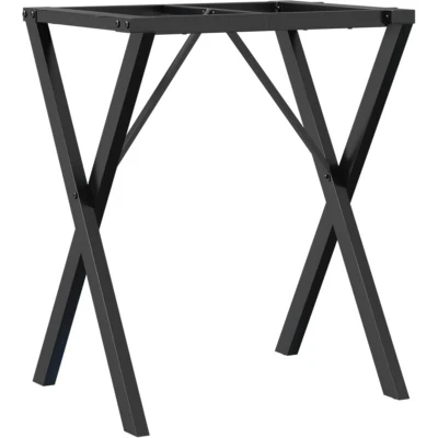 Image of vidaXL Dining Table Legs X Frame 60x50x73 cm Steel