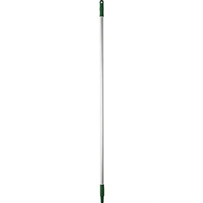 Image of Vikan 29592 Aluminium Handle, Green, 25mm Diameter, 1460mm Length