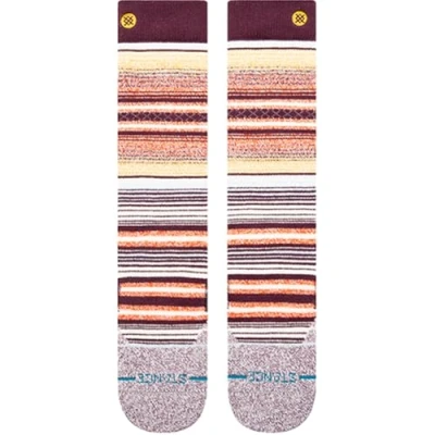 Image of Stance unisex adult Curren SnowSocks, Wine, Large