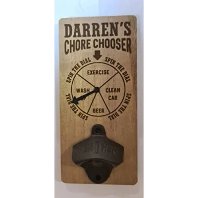 Image of H&amp;H Personalised Chore Chooser Bottle Opener Darren