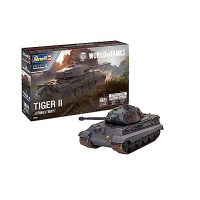 Image of Revell World of Tanks, Unvarnished 03503 Tiger II Ausf. B Königstiger 1:72 Scale Plastic Model kit