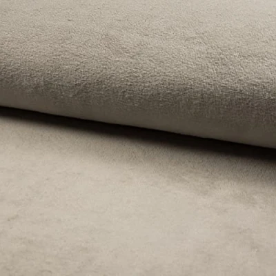 Image of Cuddlesoft Bamboo Wellness Terry Towelling Fabric Material Taupe, 1Mtr 150cm x 100cm