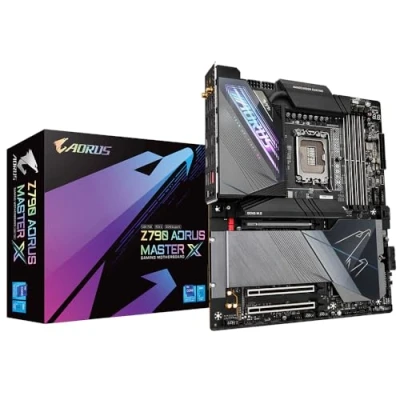Image of Gigabyte Z790 AORUS MASTER X Motherboard Supports Intel 13th Gen CPUs, 20+1+2 phases VRM, up to 8266MHz DDR5 (OC), 1x PCIe 5.0 + 4x 4.0 M2, 10GbE LAN, Wi Fi 7, USB 3.2 2x2