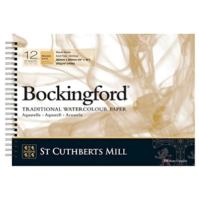 Image of Bockingford 300gsm Spiral Pad 14&quot; x 10&quot; (360 260mm) Rough