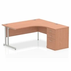 Image of Impulse 1600 Right Hand Cantilever Workstation 600 Pedestal