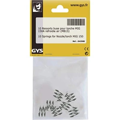 Image of GYS Nozzle for Mig Burner 150 A Spring Steel/Aluminium Set of 10 Pieces, 1, 042988