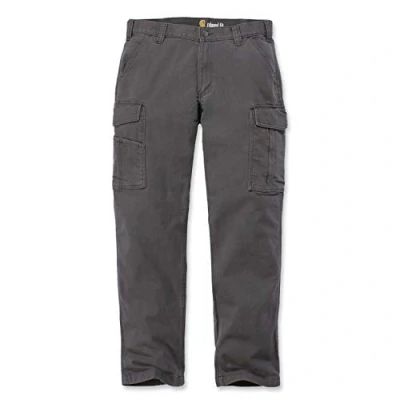 Image of Carhartt Men&#039;s Rugged Flex Relaxed Fit Canvas Cargo Work Pant, Shadow, 36W / 36L