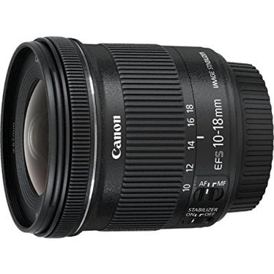 Image of Canon EF S 10 18 mm 1:4.5 5.6 IS STM Lens Black Certified and Renewed