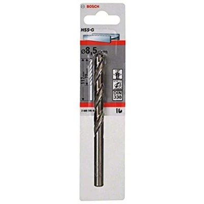 Image of Bosch Professional 1x Metal Drill bits HSS G DIN 338 (for metal, Ø 8.5 x 75 117 mm, Accessory Driver)