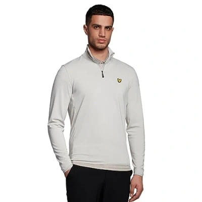 Image of Lyle &amp; Scott Mens Tech 1/4 Zip Midlayer Pebble M