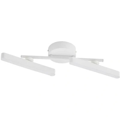 Image of Lindby LED spotlight Eldrin, white, 2 bulb, batten light