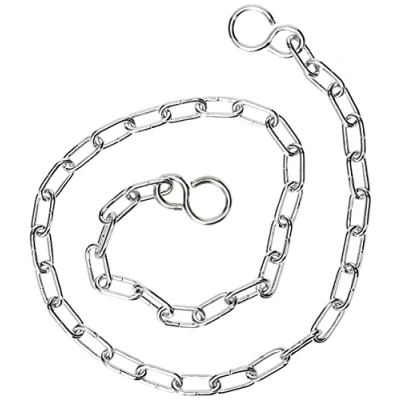 Image of Merriway BH02253 Link Type Bath Chain with S Hook, 450mm (18 inch) Chrome Plated