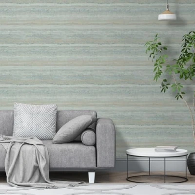 Image of World of Wallpaper Strata Marble Effect Design for Living Rooms, Elegant Bedrooms, Feature Walls Metallic Highlights Sage Green/Gold 3102
