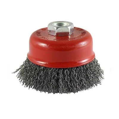 Image of 125mm Angle Grinder Cup Brush Crimped Steel Wire