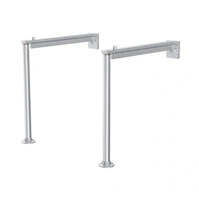 Image of Cleaner Sink Legs and Bracket (Sink Not Included) Brushed Stainless Steel Balterley
