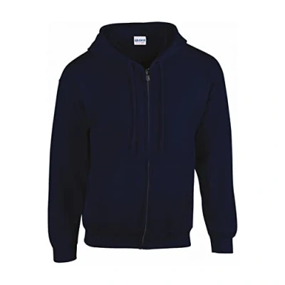 Image of Gildan Heavy Blend Adult Full Zip Hooded Sweatshirt, Navy Blue, 5XL