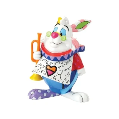 Image of Disney Britto Collection White Rabbit Mini Figurine