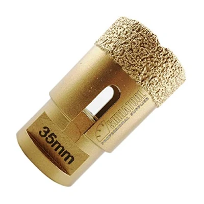 Image of SHDIATOOL Diamond Drill Core Bit Daimeter 35mm for Porcelain Tile Granite Marble Dry Drilling