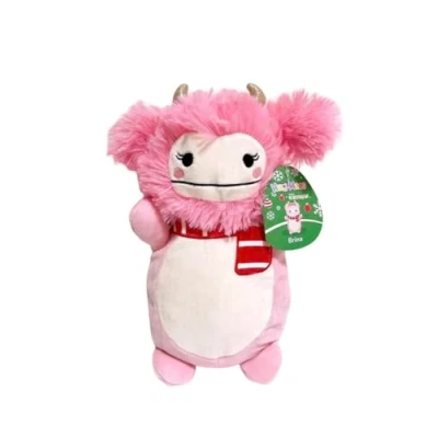 Image of Squishmallows Official KellyToy 10 Inch Hug Mees Christmas Holiday 2023 (Brina The Bigfoot)