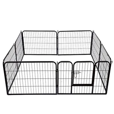 Image of TMZ® Extra Large Heavy Duty 8 Piece Puppy Dog Run Enclosure Welping Pen Playpen
