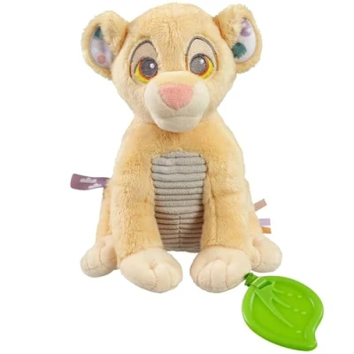 Image of Rainbow Designs Disney Lion King Soft Toy Simba Plush Sensory Activity with Teether, Crinkle Ears &amp; Textured Tummy Ideal for Soothing Gums, Engaging Senses Playtime Kids