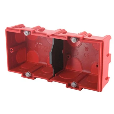 Image of Legrand LEG90532 Batibox Box for Concrete Block/Brick Walls 2 Holes Depth 40 mm