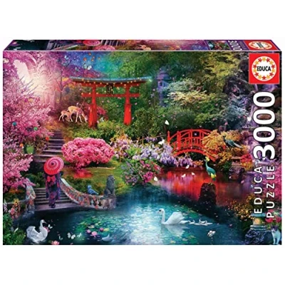 Image of Educa 19282 3000 Japanese Garden, multicoloured