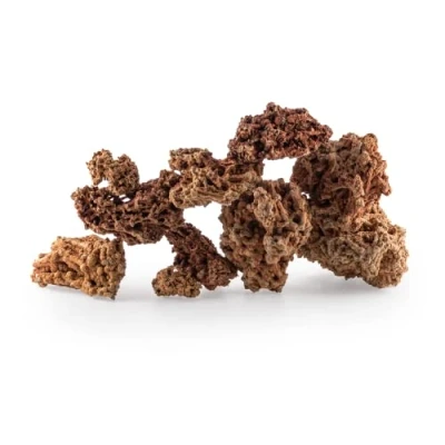 Image of TM Aquatix Aquarium Rock Fish Tank Stones Limestone Ideal for Malawi Cichlid Improves Water Parameters (25kg, Red Limestone)