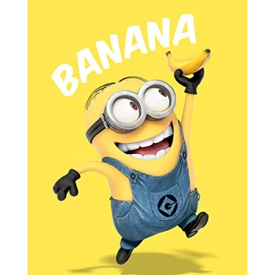 Image of Despicable Me Banana 40 x 50cm Canvas Prints, Polyester, Multi Colour, 40x50x3.2 cm