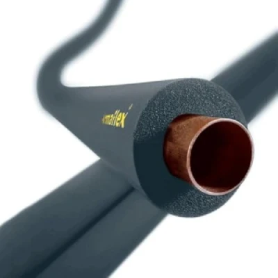 Image of Armaflex Pipe Insulation Lagging Black Nitrile Foam Class O 2m 22mm 13mm Wall
