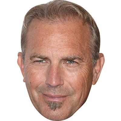 Image of FoxyPrinting Kevin Costner Movie Celebrity Cardboard Party Face Mask Fancy Dress