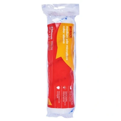 Image of Amtech G4430 9 inch Roller Sleeve, 12mm Microfibre Medium Pile Paint