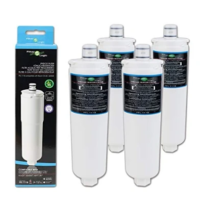 Image of FilterLogic FFL 111B Fridge Water Filter Compatible With Bosch CS 52, 640565, Siemens, Neff, 3M Cuno, Abode AT2002 Safelock, AP1 C301 S, 70020025600; Indesit 8668597, C00094379, C00097913 (4 Pack)