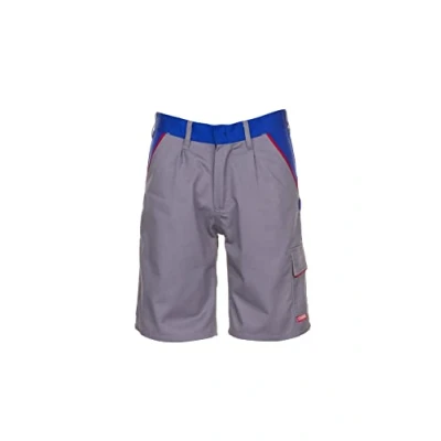 Image of Planam 2373040 Size X Small &quot;Highline&quot; Shorts Zinc/Royal Blue/Red
