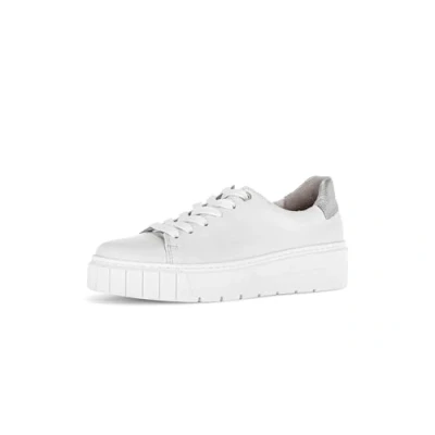 Image of Gabor Women&#039;s Low Top Trainers, Shoes, White Silver 52, 5.5 UK