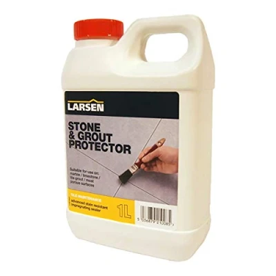 Image of Nassboards Larsen Stone &amp; Grout Protector Clear Drying, High Performance, Advanced Stain Resistant Impregnating Sealer Protective, and Weather Drying