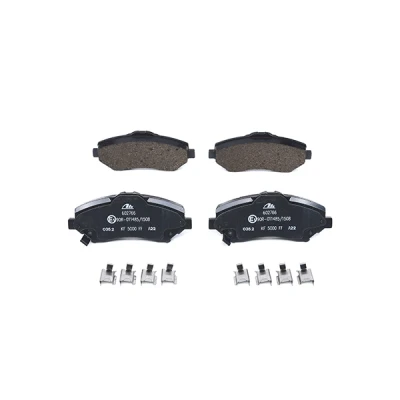 Image of 068029263AA, 068093323AA, 068093323AB, 68029263AA, 68093323AA Brake pad set ATE 13.0460 2766.2 with acoustic wear warning accessories