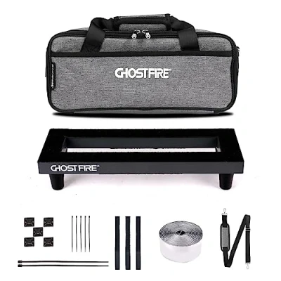 Image of Ghost Fire Guitar Pedal Board Aluminum Alloy 0.8lb Super light Effect Pedalboard13.7&#039;&#039;x5.5&#039;&#039; with Carry Bag,SPL 01