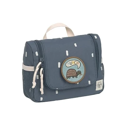 Image of LÄSSIG Children&#039;s toiletry bag Wash for Hanging 20 cm Mini Bag, happy prints dark blue, cm,
