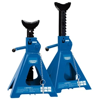 Image of Draper Pair of Pneumatic Rise Ratcheting Axle Stands, 5 Tonne