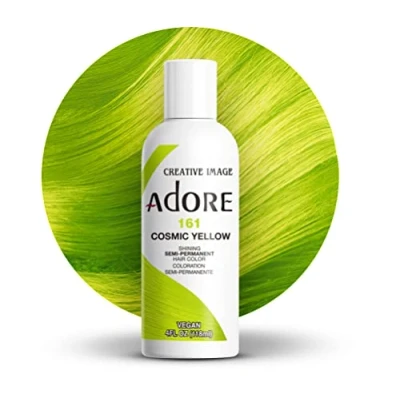Image of Adore Shining Semi Permanent Hair Color Cosmic Yellow (161), 118ml