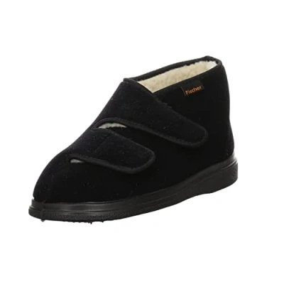 Image of Fischer Unisex Ortho Flat Slippers, Black 222, 4.5 UK
