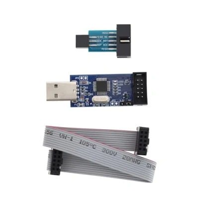 Image of the Lord of Tools 1 Set51 AVR USB ISP ASP Microcontroller Programmer Downloader with Cable 10Pin to 6Pin Adapter Board Compatible Atmel and More